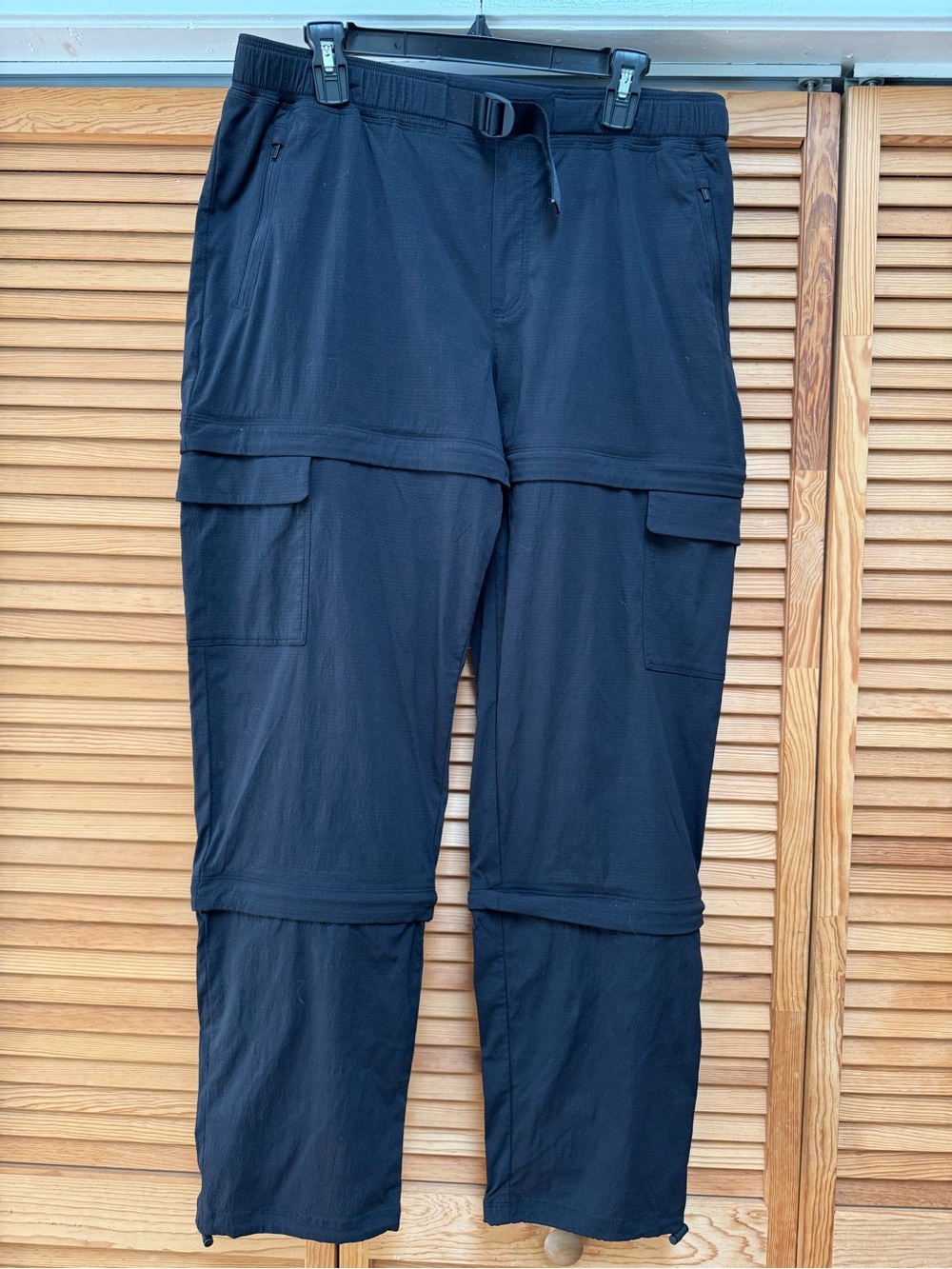 Athleta Trekkie 3-in-1 Convertible Hike Pants Black Size 14 Granola Girl Travel